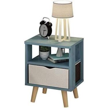 Imagem de MALUNHH Mesa de cabeceira lateral simples mesa de cabeceira armário quarto armário econômico nórdico mini pequeno apartamento quarto criado-mudo