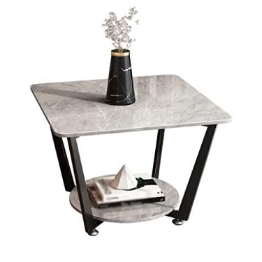 Imagem de Mesa de centro, sala de estar, mesa de chá, mesa de chá, pequena mesa lateral para apartamento, mesa quadrada pequena (D