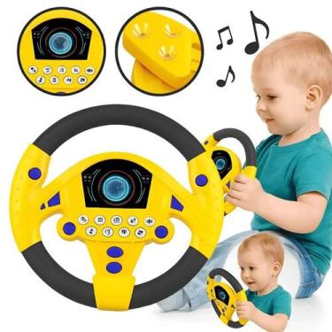 Imagem de Volante Infantil Musical Brinquedo De Som E Luz - Rick Imports