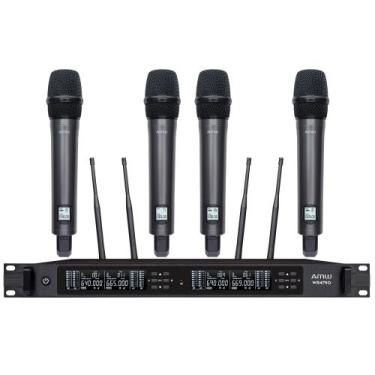 Imagem de AMW AU6000 v2 Microfone sem fio Rack 4 canais Digital + Estojo