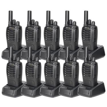 Imagem de Kit 10 Radio Comunicador Walktalk Talkabout Profissional 777s - Balfen