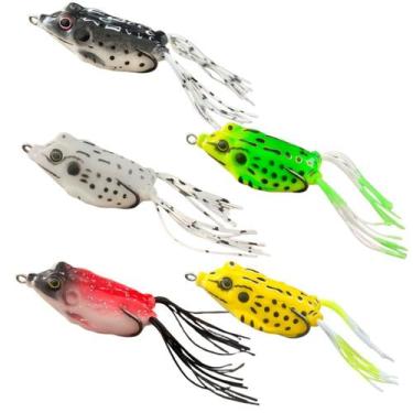 Imagem de Isca Artificial Sapo Frog Traíras Black Bass 5.5cm 13gr - STX, Kit 5 u