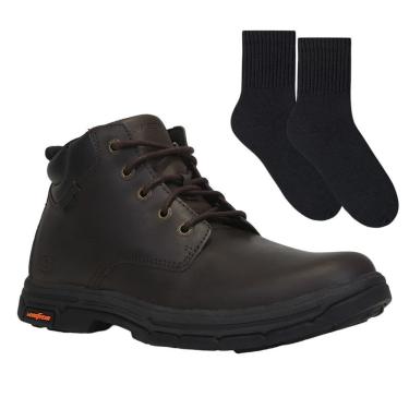 Imagem de Kit Bota Skechers Segment 2.0 Brogden Masculina + Meia