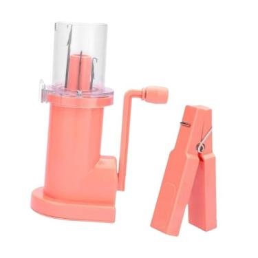 Imagem de Esquirla Máquina de tricô manual, compacta, tricotadora de fios, ferramenta de tecelagem, tecelagem manual para pulseiras, cachecóis e projetos DIY, Rosa