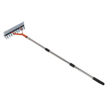 Imagem de Hyuduo Ancinho de Palha, Dentes de Aço Curvados Com Alça Ergonômica Removível, Ancinho de Grama Morta Eficiente, Ideal para Remoção de Grama e Uso Em Jardim