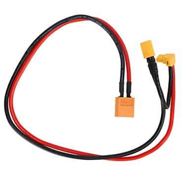 Imagem de Adapt Wire AWM14 Silicone à prova de fogo XT60 fêmea para XT30 90 graus curva Adaptar fio de conversão para carregador