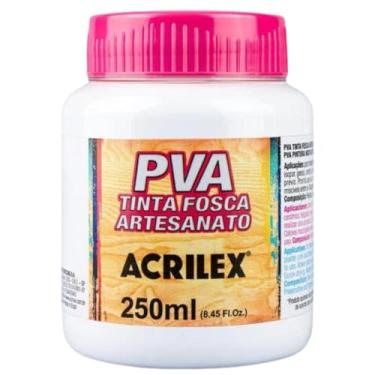 Imagem de Tinta PVA, Acrilex, Branco, 250 ml