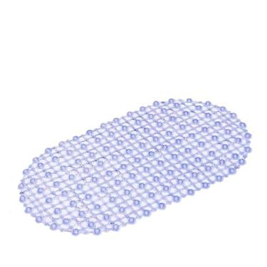 Imagem de Kit 2 Tapetes Emborrachado Para Box Banheiro Ante Derrapante Borracha(1 tapete azul)