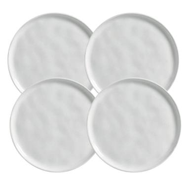 Imagem de Jogo De Pratos Sobremesa 21,5Cm Kit 4 Peças Bio New White