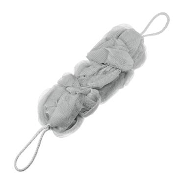 Imagem de 1 peça de esponja de bucha de banho para chuveiro de banheiro 29 x 12 x 6 cm, cinza