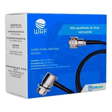 Imagem de Cabo Px Rg58 5,5m Com Conector Uhf Macho Rádio Móvel 50 ohms - WRF