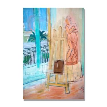 Imagem de NHLDZYH Impressionismo Poster (Escultura Vermelha) por Raoul Dufy, Impressões de Arte Cartazes Pintores Famosos, Impressões em Tela Famosas, Arte de Parede Sala de Estar Moderna. 60 x 90 cm Apenas