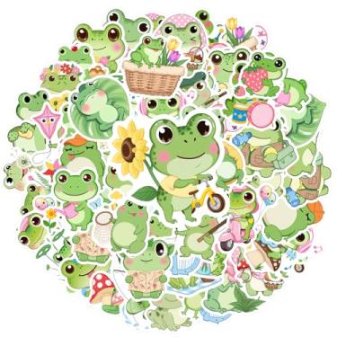 Imagem de 35 peças Sapo Natureza Primavera Celebração Jardim Papelaria Adesivos Animais Adesivos Divertidos PVC Adesivo para Notebook Bagagem Celular Copo DIY Telefone Guitarra Laptop Notebook Mala Copo