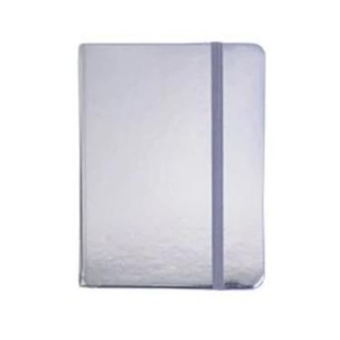 Imagem de Caderneta de Anotações 80 Folhas Win Paper Prata 10,5 x 14,5 cm