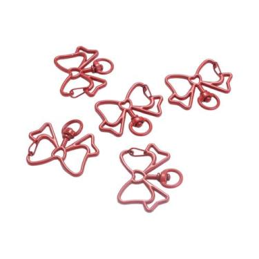 Imagem de Ganchos De Metal Em Forma De Laço 33x39mm, 5 Peças, Para DIY, Chaveiro