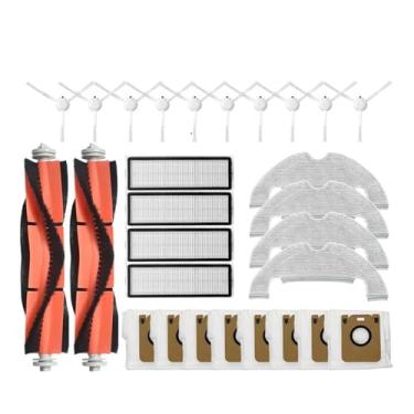 Imagem de Accessories Compatible With Dreame Bot D10 Plus RLS3D Robot Vacuum Cleaner Hepa Filter Mop Main Side Brush Dust Bag Replacement Parts(Red)