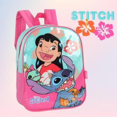Imagem de Mochila Infantil Pequena Stitch Escolar Menina - luxcel, PINK