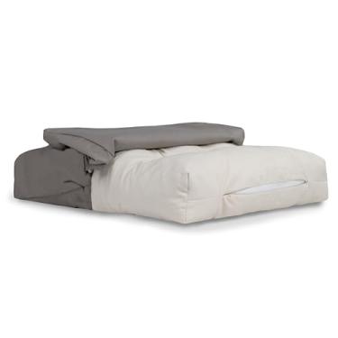 Imagem de Naturepedic Capa de cama orgânica para animais de estimação - Protetor de colchão impermeável lavável - Capa removível para cama de cachorro e gato - Grande