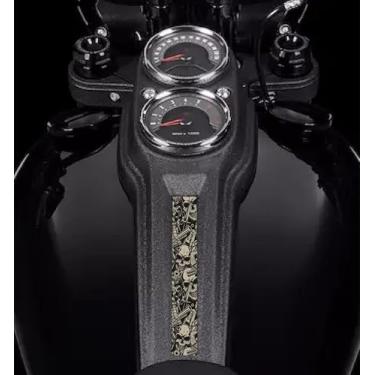 Imagem de Skull Weapons Dyna Painel Painel Painel Inserção! Serve para Harley Davidson 2018 a 2021 Dyna Low Rider Bikes