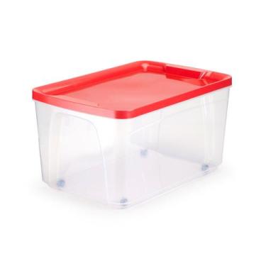 Imagem de Caixa Organizadora Multiuso 60 L Cod.977 Agraplast com Tampa e Rodinha