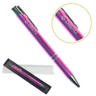 Imagem de Caneta Personalizada Cursos Metal Profissional Coloridas Direito - out