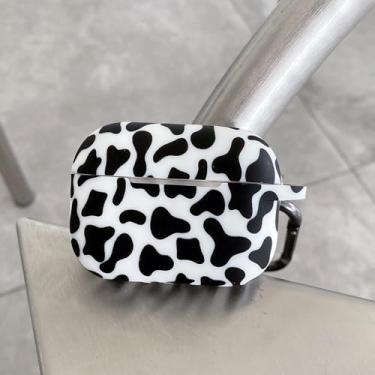 Imagem de Compatível com AirPods 4, capa macia de silicone flexível, linda para mulheres com chaveiro