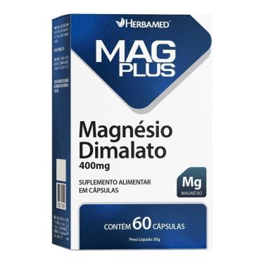 Imagem de MAGPLUS DIMALATO - MAGNESIO 60 CAPS HERBAMED-Unissex