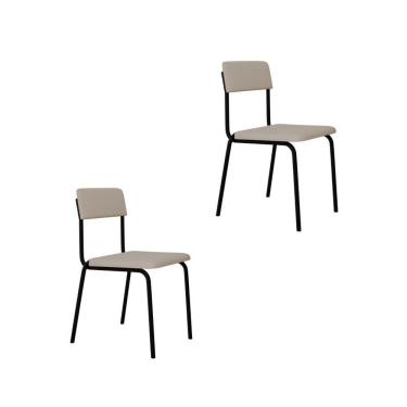 Imagem de Cadeira Fit Fixa C/4 Pes 475 X 505 X 810 Mm C/2 Un. Corriente Palha Corriente Palha