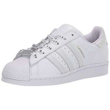 Imagem de adidas Originals Tênis masculino Superstar, Branco/Preto, 8