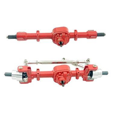 Imagem de Eixo traseiro dianteiro de metal para carro off-road D90 MN96 MN99S, vermelho prata