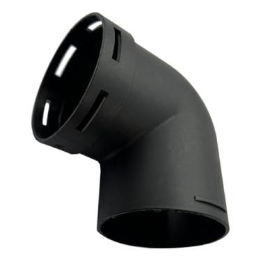 Imagem de AIMCOCO Conector de duto de aquecedor de ar diesel de 6,3 cm, conector de saída de tubo de tubulação de cotovelo em forma de L de 60 mm/2,4 polegadas para aquecedores de caravana de estacionamento a