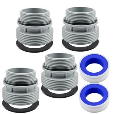 Imagem de Kit de adaptadores de conversão de mangueira de piscina 4560, kit adaptador de mangueira de filtro de 40 mm a 1 1/2 polegadas, conector de mangueira adaptador de bomba, adaptador de mangueira de