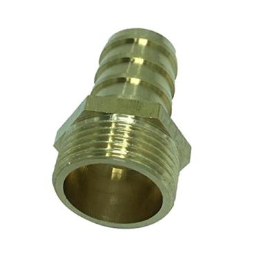 Imagem de barenx Adaptador de acoplador de hardware, conexões de ar de conexão rápida de latão farpado de 3/10.2 cm - DN20 x 19 mm, cobre