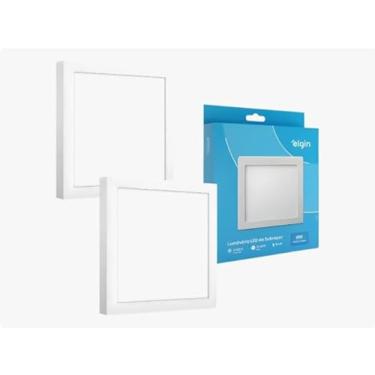 Imagem de 2 Painel Led Plafon 18w 6500k Branco Frio 110v/220v Bivolt Sobrepor Branco