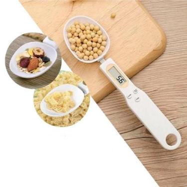 Imagem de Colher Digital Com Balança Para Medir Alimentos Com Precisão