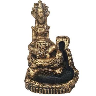 Imagem de Incensário Cascata Deusa Hindu Incenso Cone Vareta 13504 - Mana Om