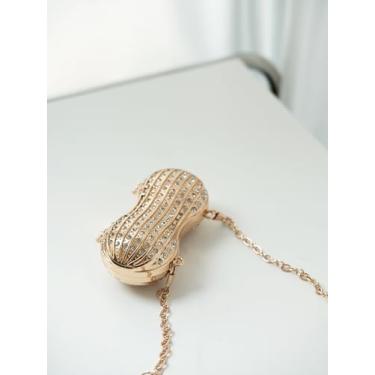 Imagem de Bolsa de moedas, mini clutch noturna para mulheres, bolsa transversal criativa de liga rígida, bolsa de mão de festa para presente