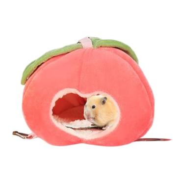 Imagem de Cama ouriço,Cama de caverna de cobaia em forma de fruta | Acessórios de ninho de cama quente para hamster cobaia ouriço chinchila e pequenos animais