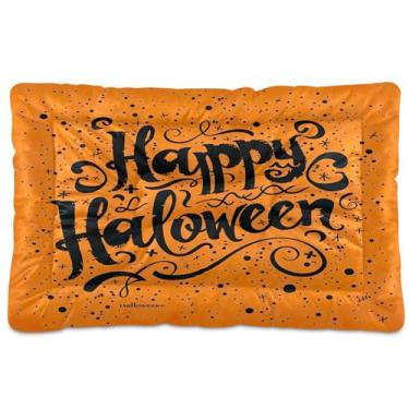 Imagem de SEHANY Cama de Halloween com abóboras amarelas para cães, gatos, outono/inverno, caixote grosso, macio, para animais de estimação, antiderrapante, lavável, para cães pequenos, médios e grandes, gatos