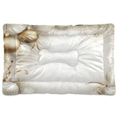 Imagem de SEHANY Cama de Natal bola para cães e gatos com fundo antiderrapante, cama de canil, colchão macio para animais de estimação, lavável, almofada de cama para cães pequenos, médios e grandes, gatos, 91