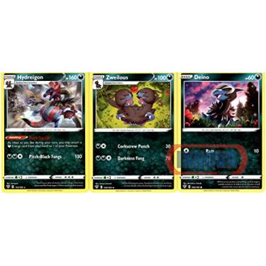 Imagem de Hydreigon 110/189 - Darkness Ablaze - Pokemon Evolution Card Set - Sword & Shield - Rare 3 Card Lot