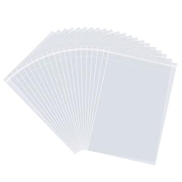 Imagem de joybest 1000 peças – 28 x 35 centímetros Sacos de celofane transparente resselável, saco de polipropileno autovedante de plástico para camisetas, fotos, documentos, impressões