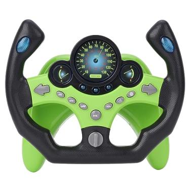 Imagem de Generic Criança Criança Som Luz Simulação Volante Brinquedo Educativo Precoce para Promover a Coordenação Mão-olho Laranja Abs (Verde [com base] 503g)