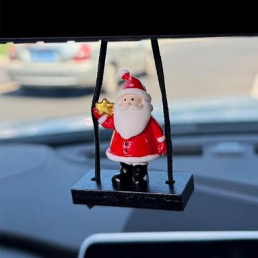 Imagem de Enfeites de Natal para pendurar no carro - Material de resina durável adequado para decoração de carro, casa, escritório e casa (2)