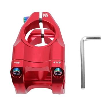 Imagem de SPYMINNPOO Haste de Bicicleta de 31,8 Mm Em Liga de Alumínio CNC Haste de Guiador Curto para Ciclismo de Montanha, Design Leve de 0 Graus e 35 Mm de Comprimento Com Acabamento Jato de Areia para (#12)