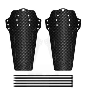 Imagem de Para-lama para bicicleta de montanha, guarda-lama dianteiro e traseiro para bicicleta, compatível com pneus de 20", 26", 27,5" e 29", peças universais para bicicleta (1/2 peças)(XQ440-Black 2PCS)