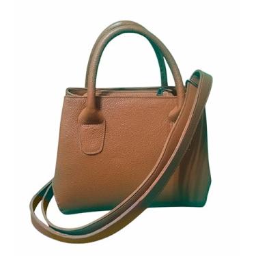 Imagem de Bolsa feminina transversal em legítimo couro