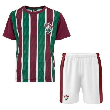 Imagem de Conjunto Braziline Fluminense Mini Craque Infantil - Verde e Branco 8-Masculino