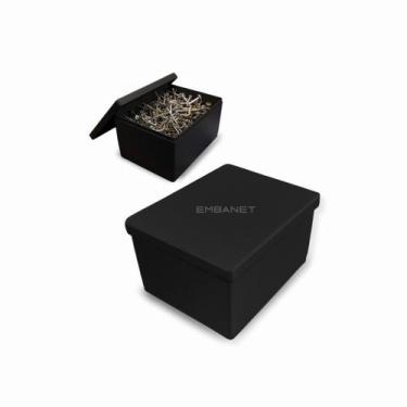 Imagem de Kit 100UND Caixa Retangular Organizadora Bijuterias Plástica - EMBANET