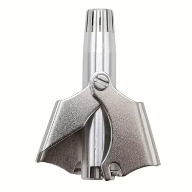 Imagem de Aparador de pelos de nariz de aço inoxidável para homens e mulheres, cortador manual pequeno de cabeça redonda, orelha e nariz, sem necessidade de bateria, lavável